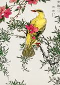 Plakat 70x100cm Chinese Bush-Warbler, Kashu Vintage do Salonu