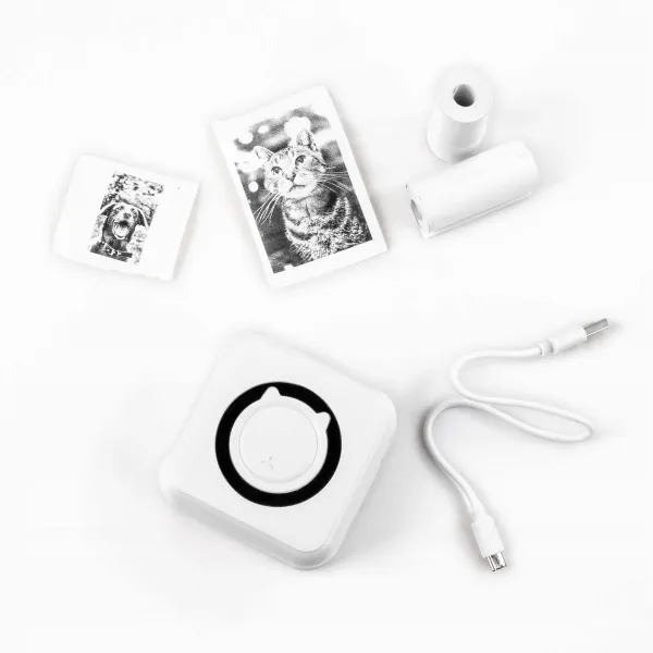 KOMPAKTOWA MINI DRUKARKA TERMICZNA KIDEA BIAŁA zdjęcie 2