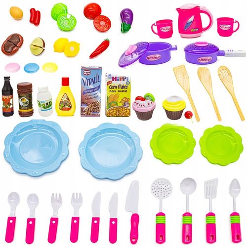 DUŻA KUCHNIA DLA DZIECI Kuchenka Akcesoria Światło na Arena.pl