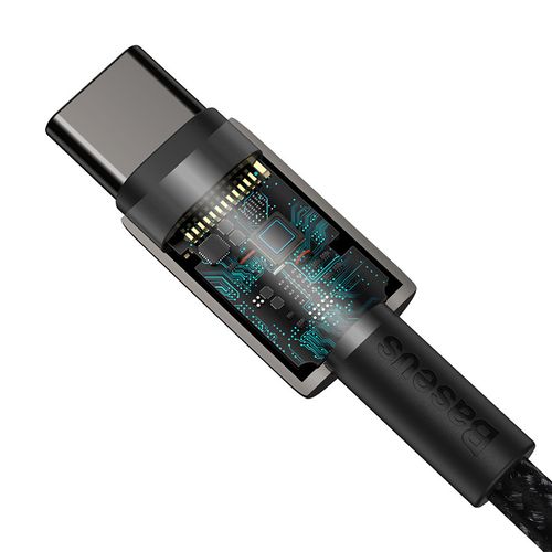 kabel usb-c do usb-c baseus tungsten gold, 100w, 1m (czarny) na Arena.pl