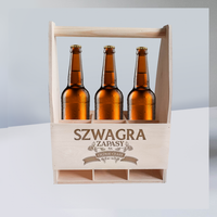 Szwagra zapasy na ciężkie czasy - nosidło z grawerem na prezent dla szwagra