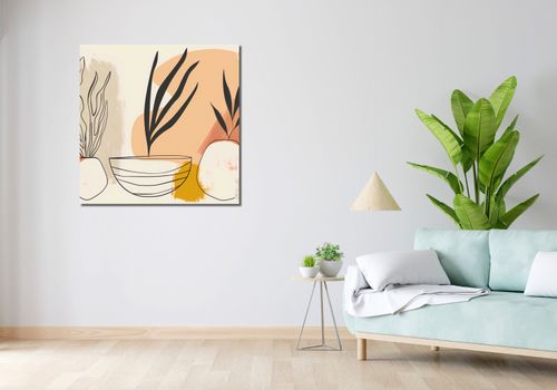 Obraz 90x90cm Szkice Botaniczne na Arena.pl