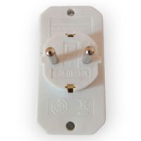 płaski adapter na 3 wtyczki 3500w 16a biały 2szt.