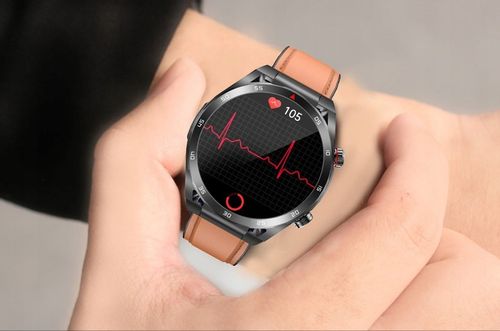 SMARTWATCH ZEGAREK TEMPERATURA CIAŁA POMIAR CUKRU GLUKOZA 3 PASKI HRV EKG na Arena.pl