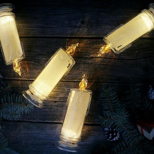 8szt ŚWIECE ŚWIECZKA OZDOBNA WKŁAD DO ZNICZY 15cm LED NA BATERIE W ZESTAWIE na Arena.pl