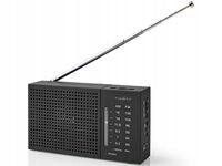 Radioodbiornik przenośny Nedis RDFM1200BK Radio FM AM Czarny