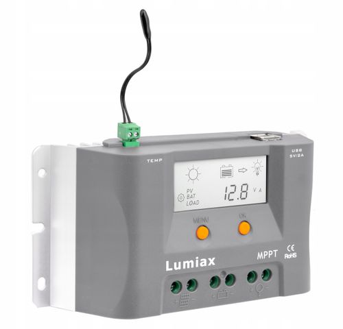 REGULATOR ŁADOWANIA SOLARNY 12V PANEL LCD 10A MPPT na Arena.pl