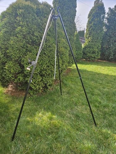 TRÓJNÓG 210 CM OGRODOWY GRILL OGNISKOWY OGROMNY na Arena.pl