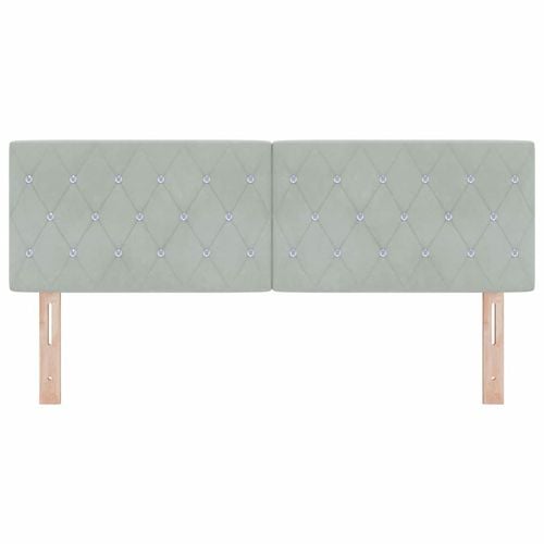 Wezgłowie Aksamitne Argyle Jasnoszary 160 cm Aksamit na Arena.pl