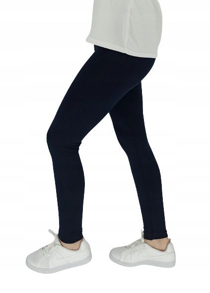LEGINSY damskie GRANATOWY OCIEPLANE BEZSZWOWE zdjęcie 4