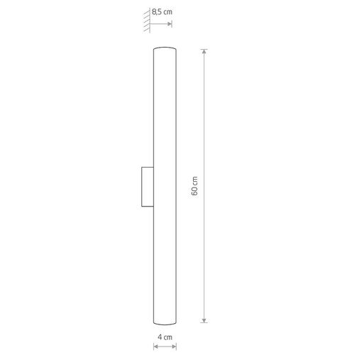 Kinkiet nad lustro Ice Tube 8118 ledowa lampa 12W 4000K srebrna na Arena.pl