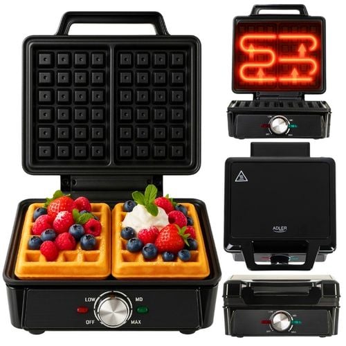 GOFROWNICA 2000W OPIEKACZ DO GOFRÓW MOCNA Z REGULACJĄ TEMPERATURY na Arena.pl
