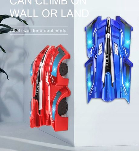 Samochód jeżdżący po ścianie i suficie czerwony RC zdalnie sterowany na Arena.pl