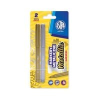 MARKERY METALICZNE ZŁOTY I SREBRNY ASTRA