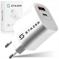 MOCNA ŁADOWARKA SIECIOWA ZASILACZ USB C SZYBKIE ŁADOWANIE TYP-C QC PD 20W