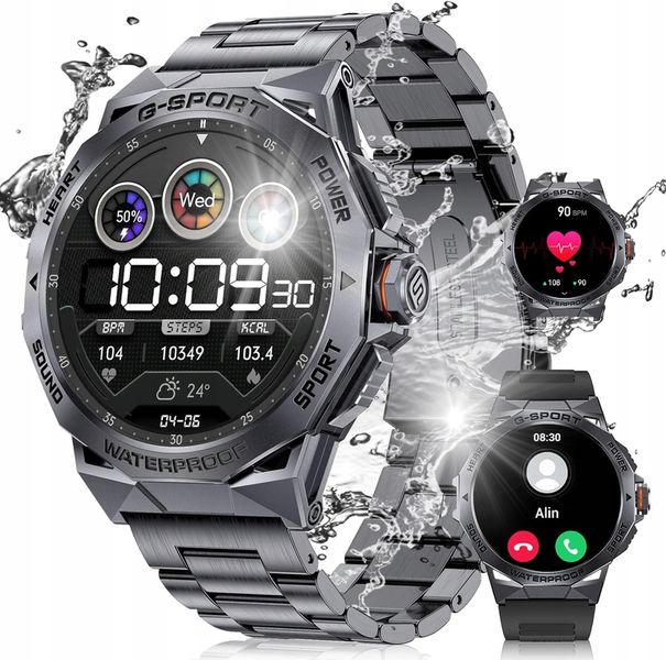 Smartwatch niktrade 201396255 czarny zdjęcie 1