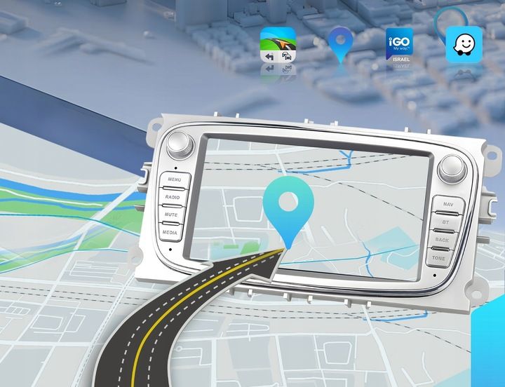 RADIO SAMOCHODOWE do FORD MONDEO MK4 FOCUS MK2 MK3 GALAXY GPS ANDROID RDS zdjęcie 2