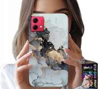 ETUI DO MOTOROLA EDGE 40 NEO - ELEGANCKI MARMUREK MODNE KOBIECE WZORY