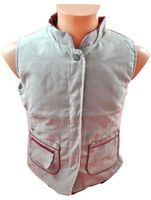 W1585 - Bezrękawnik damski beżowy - 16