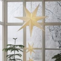 Gwiazda wisząca biała CASSIE 130 cm na baterie