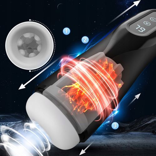 Automatyczne masturbator meski z funkcją ssania, wibracji, ogrzewania na Arena.pl