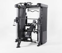 Profesjonalna brama funkcjonalna z Maszyną Smitha + Ławka FID7.1, 2x75 kg