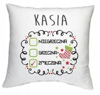 Foto PODUSZKA z imieniem PREZENT święta mikołajki