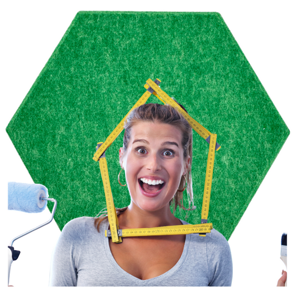 Panele Ścienne Filcowe 3D Heksagon Zagłówek Samoprzylepne Akustyczne Soft zdjęcie 16