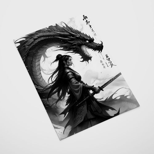 Plakat japoński smok 61x91 cm na Arena.pl