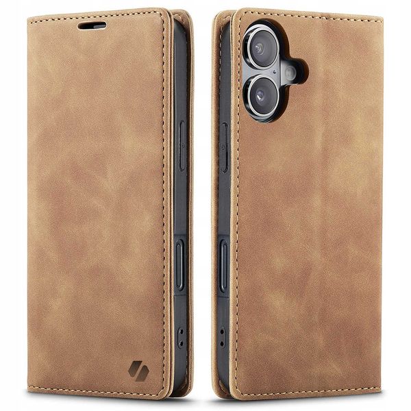 Spacecase Wallet Iphone 16 Light Brown zdjęcie 5