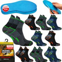 9x Skarpety Robocze WORK MOCNE ANTYBAKTRYJNE Termo Oddychające POLSKIE