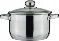 Garnek tradycyjny Edenberg Garnek STALOWY z POKRYWKĄ 22cm 4.5L 4,5 l