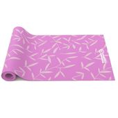mata do ćwiczeń master yoga pvc 8 mm - 173 x 61 cm - różowa