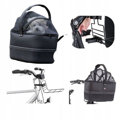 TRIXIE TRANSPORTER KOSZ DLA PSA KOTA NA ROWER KIEROWNICĘ + STELAŻ I OSŁONA na Arena.pl