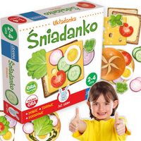 JUŻ GRAM UKŁADANKA ŚNIADANKO Granna KREATYWNA ZABAWA z jedzeniem + Ołówek