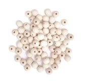 drewniane koraliki  kulki 12 mm 40g 0244
