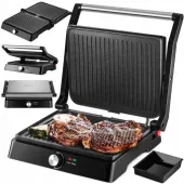 OPIEKACZ TOSTER GRILL DO KANAPEK PANINI ROZKŁADANY ELEKTRYCZNY MOCNY 2200W