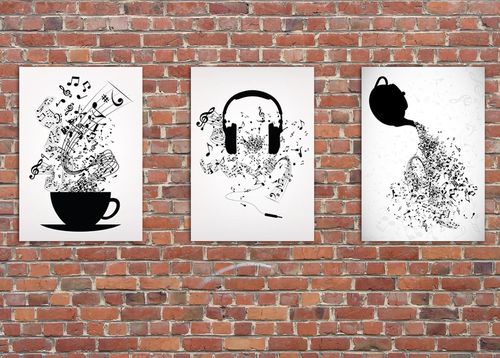 Deco Panel, Muzyczna herbata 70x100 na Arena.pl