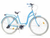 Rower Dallas City 26" 7spd - niebieski z białym