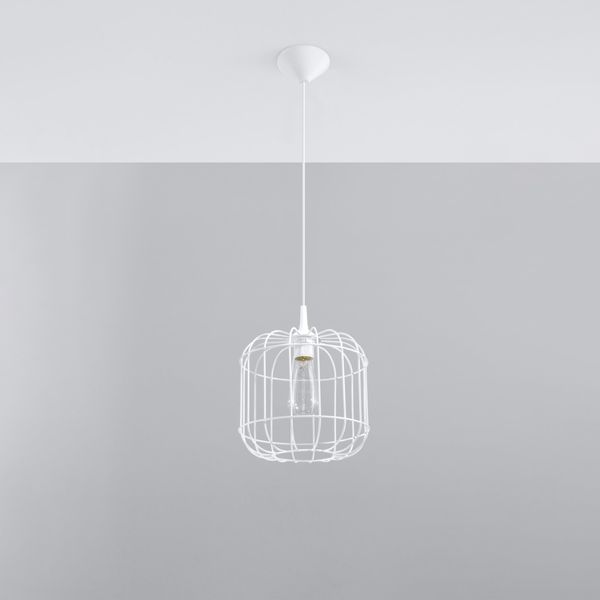 Lampa wisząca CELTA biała zdjęcie 2