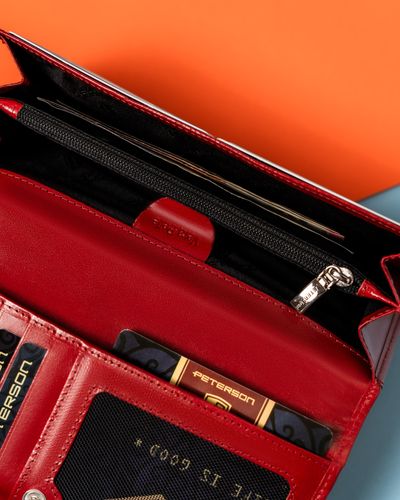 portfel damski skórzany ptn 1680133-ngv-5809 red na Arena.pl