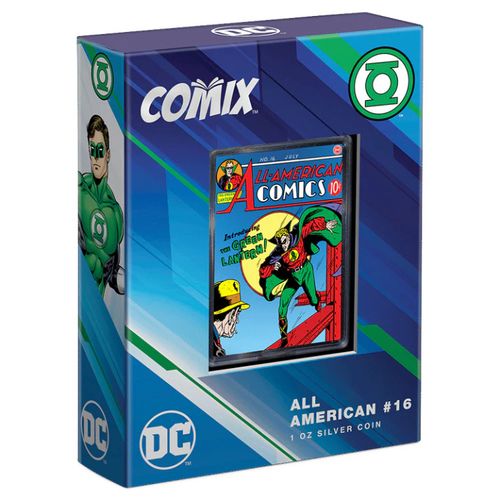 Niue: DC Comix - All American Comics kolorowany 1 uncja Srebra 2023 Proof na Arena.pl