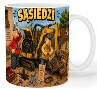 Kubek ceramiczny Sąsiedzi - Pat i Mat