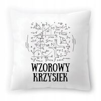 Poduszka Dla Krzyśka Na Urodziny Ze Zdjęciem Na Prezent Biała 40X40 Cm