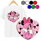 KOSZULKA DZIECIĘCA T-SHIRT Z NADRUKIEM - MYSZKA MINNIE MINI - M 134-140