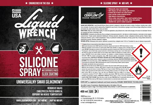 SMAR SILIKONOWY W SPRAYU UNIWERSALNY LIQUID WRENCH 380 ml na Arena.pl