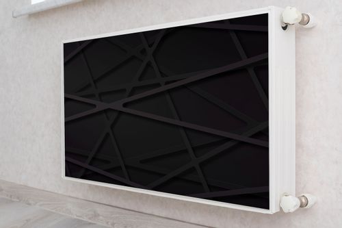 MASKOWNICA Magnetyczna Na Kaloryfer Czarna Abstrakcja 110cm x 60cm na Arena.pl