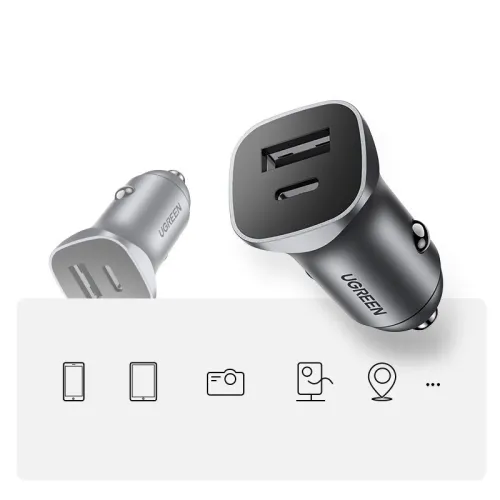 ugreen ładowarka samochodowa usb typ c / usb 24w power delivery quick na Arena.pl