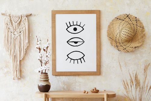 Plakat ilustracja oko oczy 70x100 cm na Arena.pl