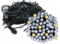 LAMPKI CHOINKOWE Z EFEKTEM FLASH 160 LED GRUBY ZIELONY KABEL GRUBA DIODA